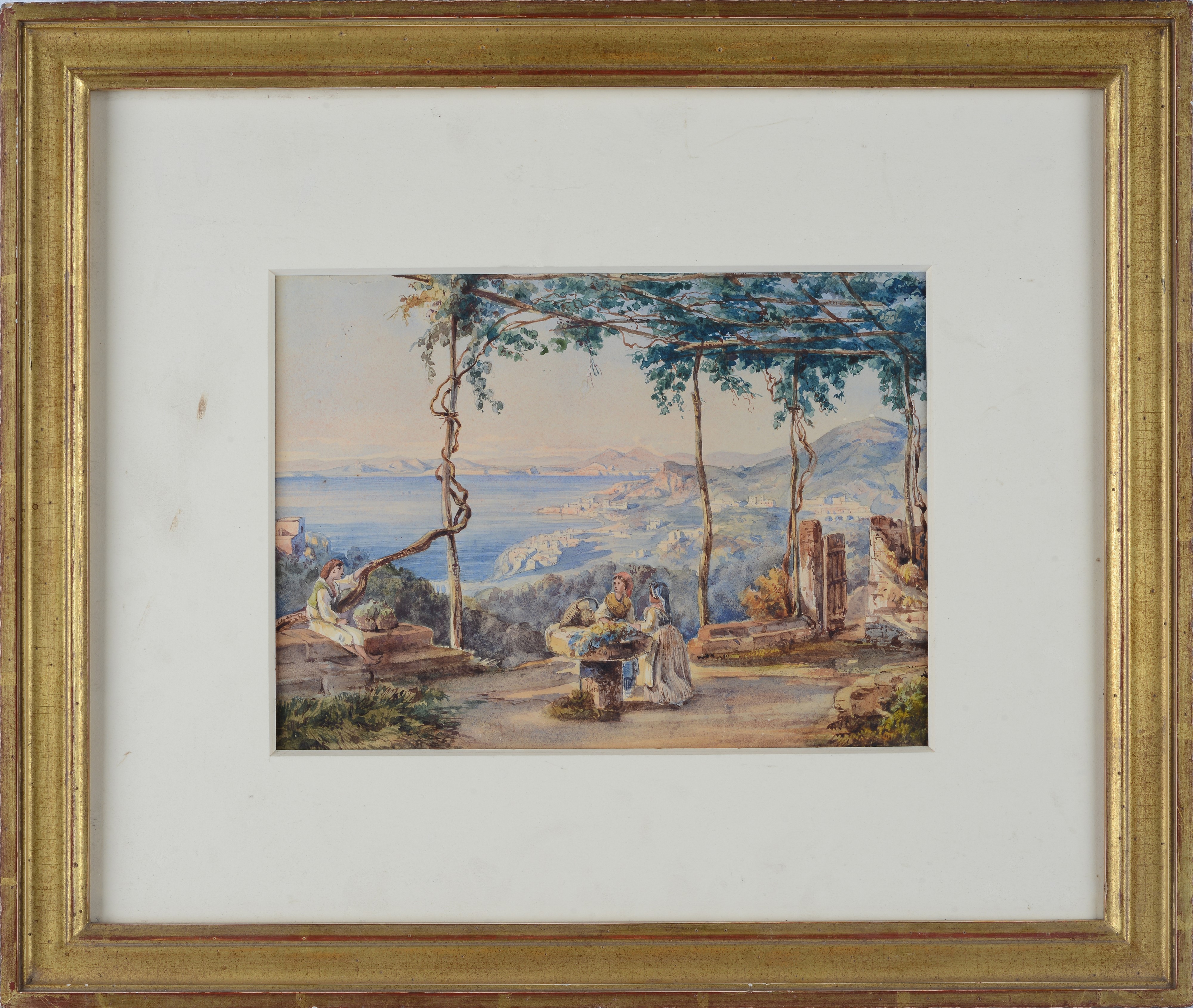Anonimo, XIX Sec. - La Terrazza sul Golfo