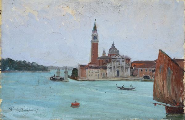 Paolo Emilio Passaro - Veduta della Chiesa di San Giorgio a Venezia