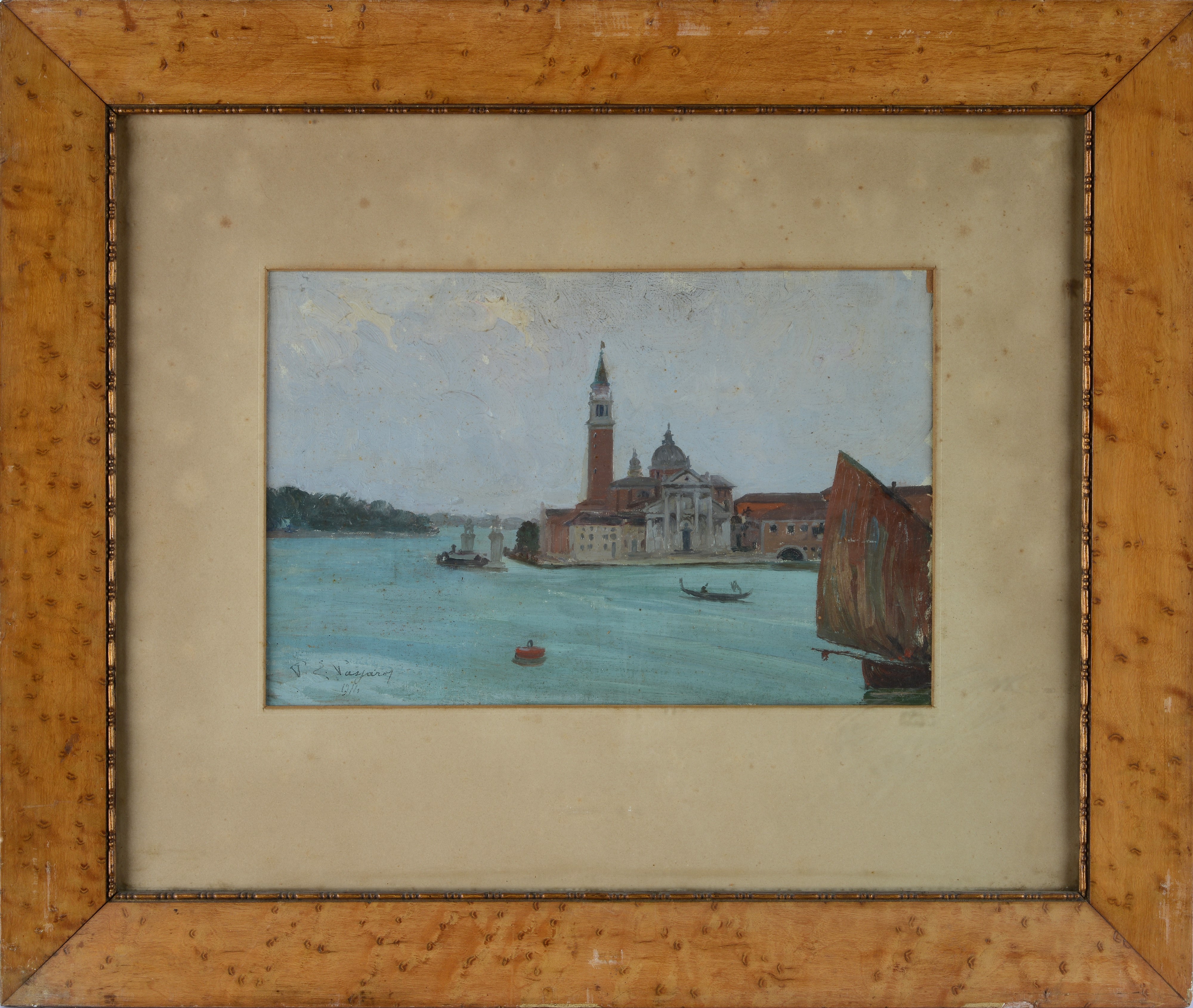 Paolo Emilio Passaro - Veduta della Chiesa di San Giorgio a Venezia