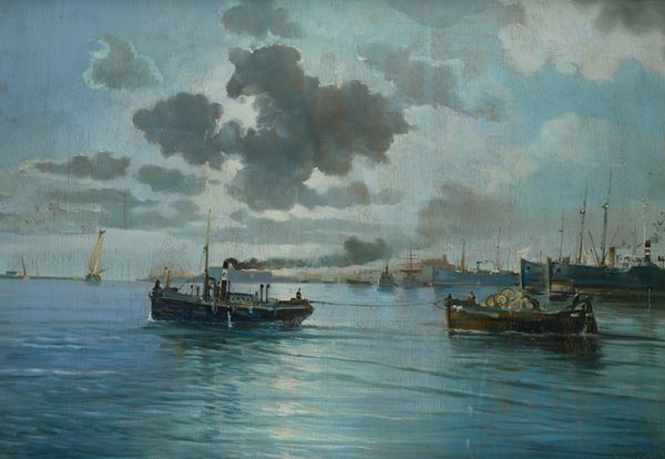 Giacomo Moretti - Barche in porto