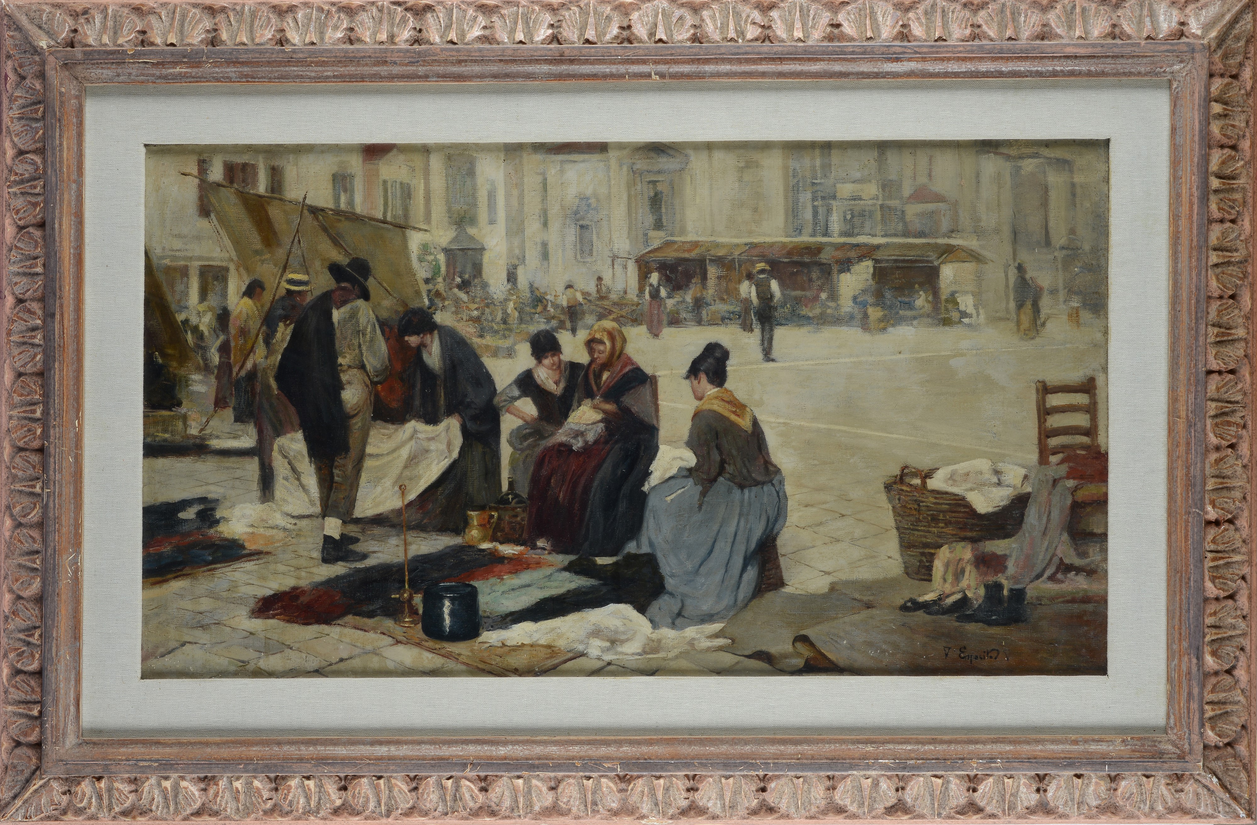 Anonimo, XIX Sec. - Il Mercato di Campo San Polo (da Giacomo Favretto)