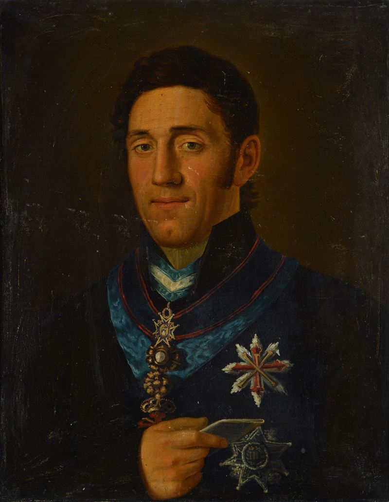 Scuola Italia Meridionale, Inizi XIX Sec. - Ritratto di Gaetano Ciaramelli