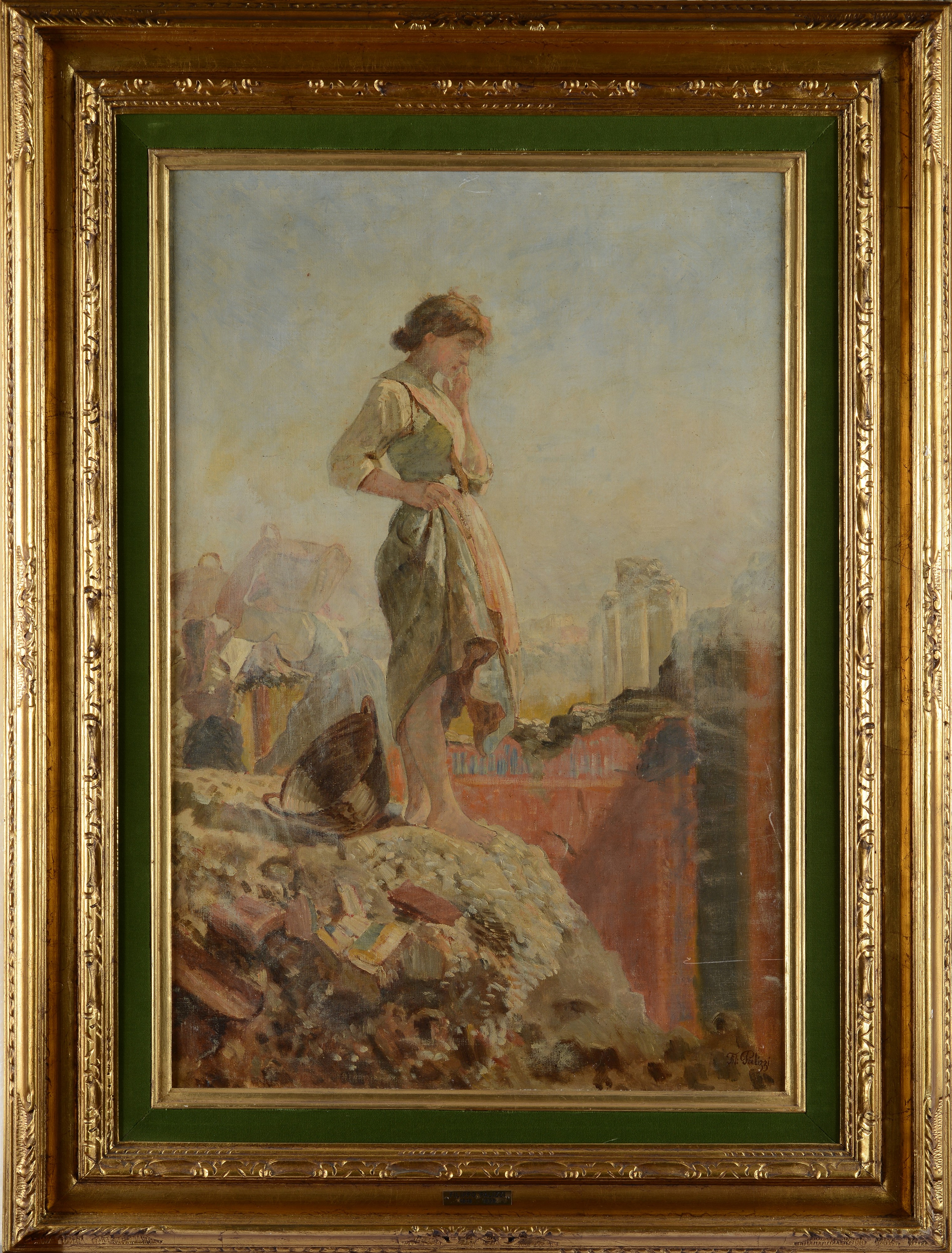 Filippo Palizzi - Ragazza Pompeiana