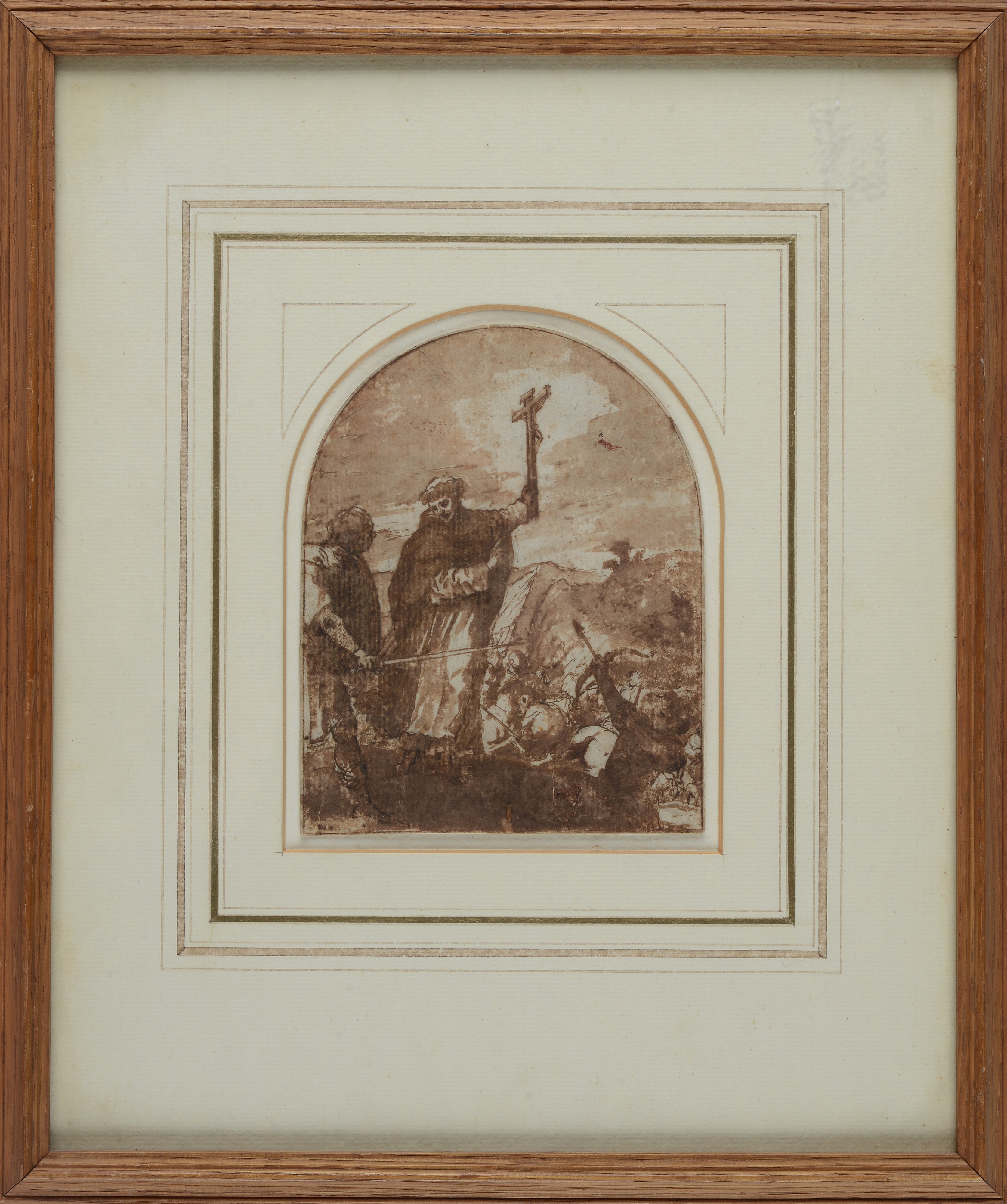 Scuola Spagnola, XVII Sec. - Santo Domenicano Benedice gli Eserciti