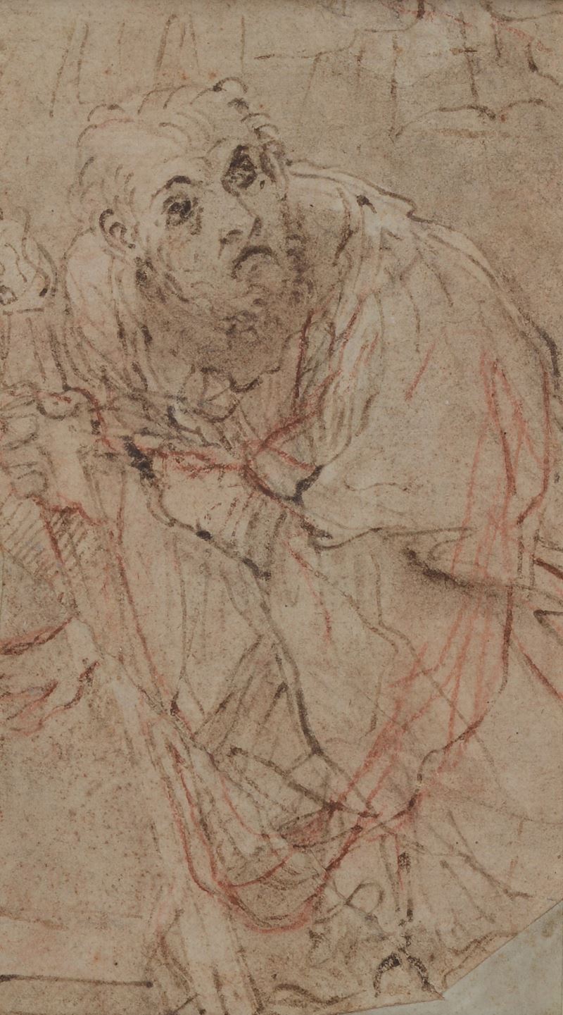 Scuola Emiliana, XVII Sec. - Figura di Santo