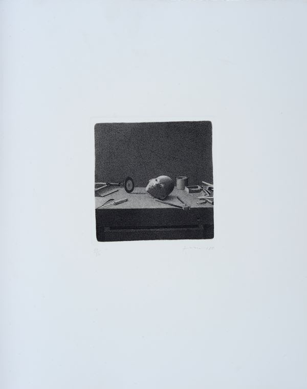 Gianfranco Ferroni : La maschera  (1986)  - Acquaforte - Asta ARTE MODERNA E CONTEMPORANEA - II - Galleria Pananti Casa d'Aste