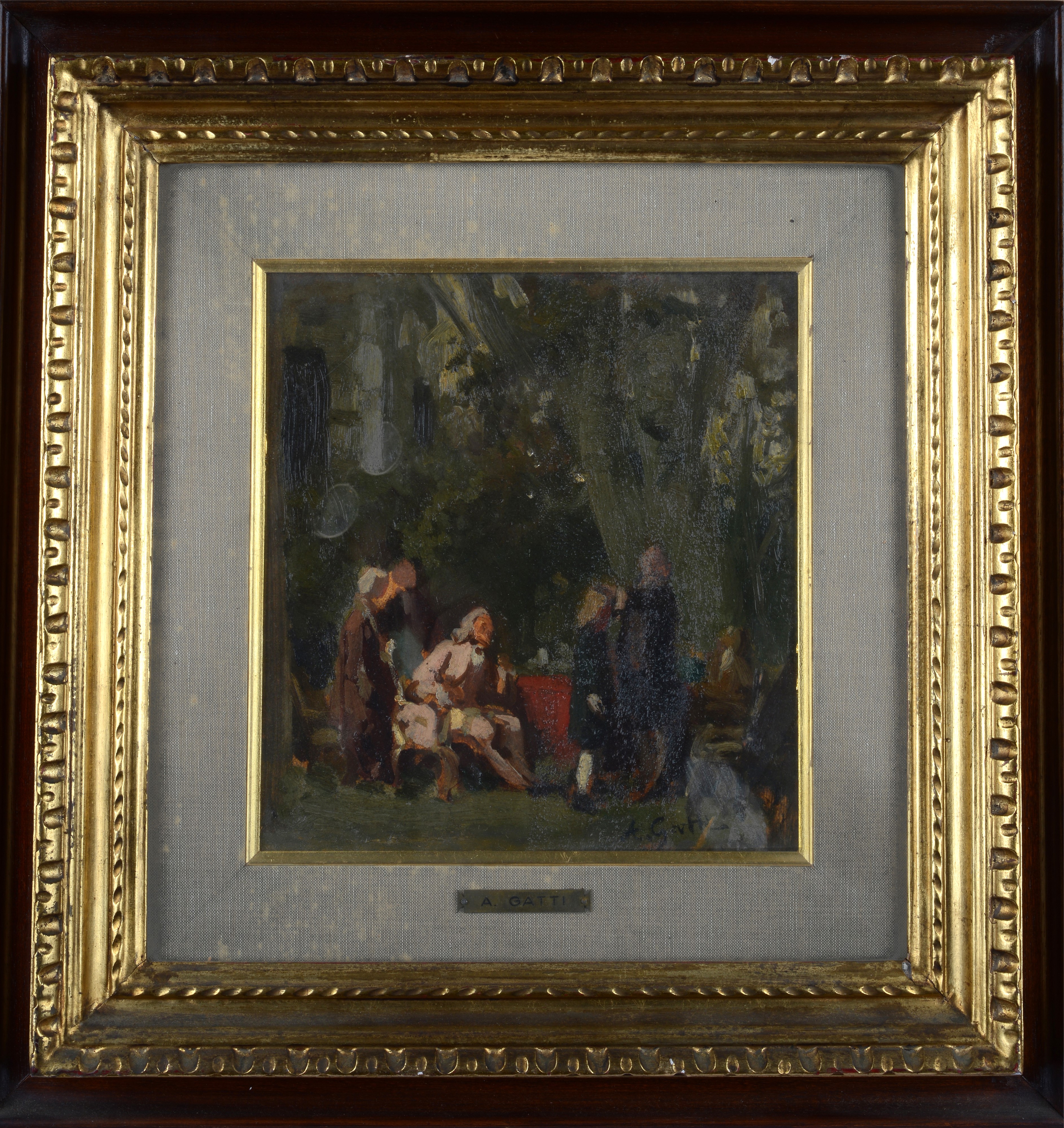 Annibale Gatti - Bozzetto per Scena Storica