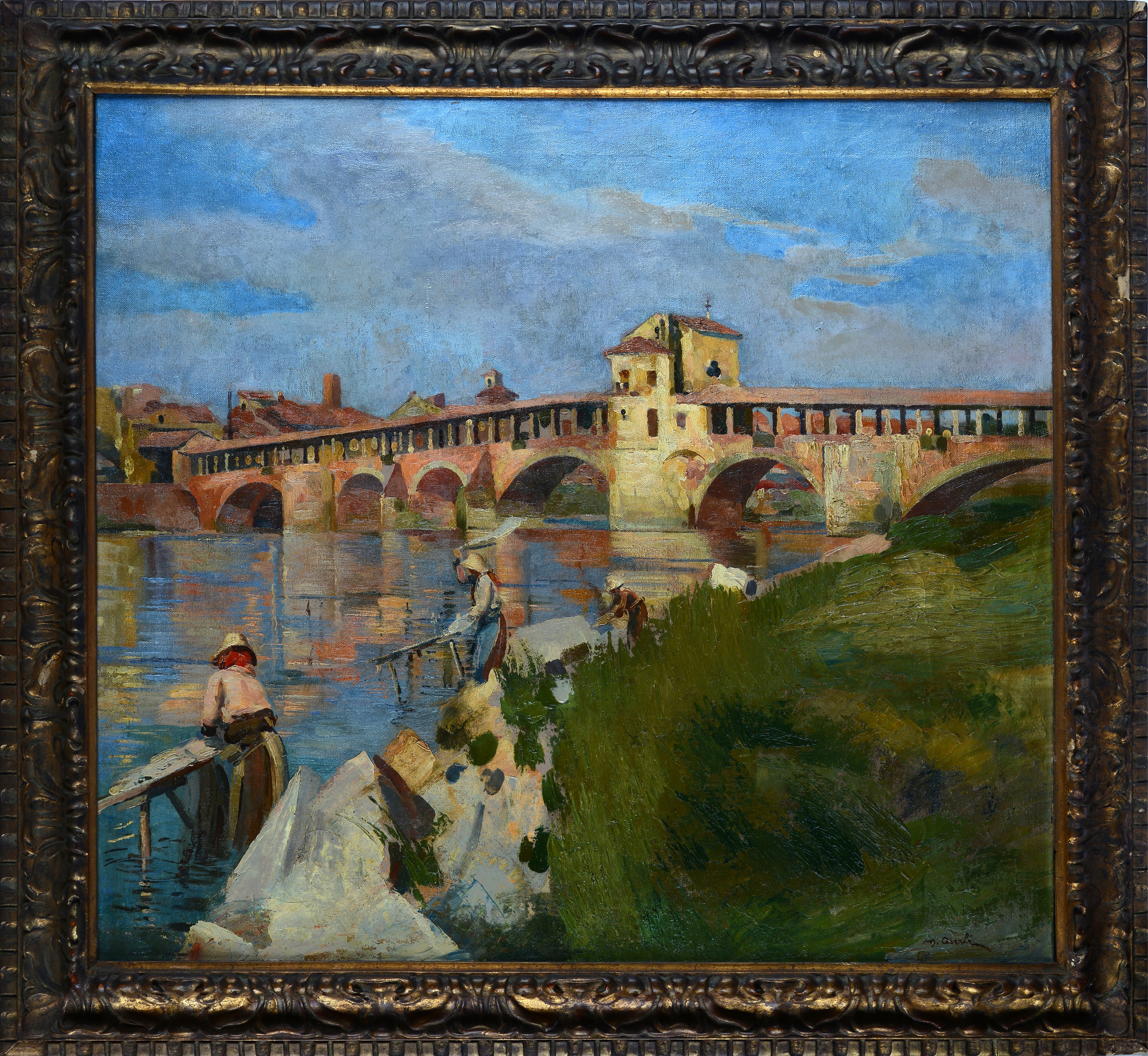Mario Acerbi - Ponte Vecchio a Pavia