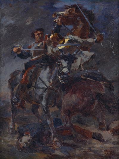 Bozzetto per Scena di una Battaglia