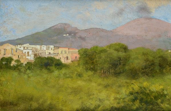 Giovanni Battista Filosa - Paesaggio con case