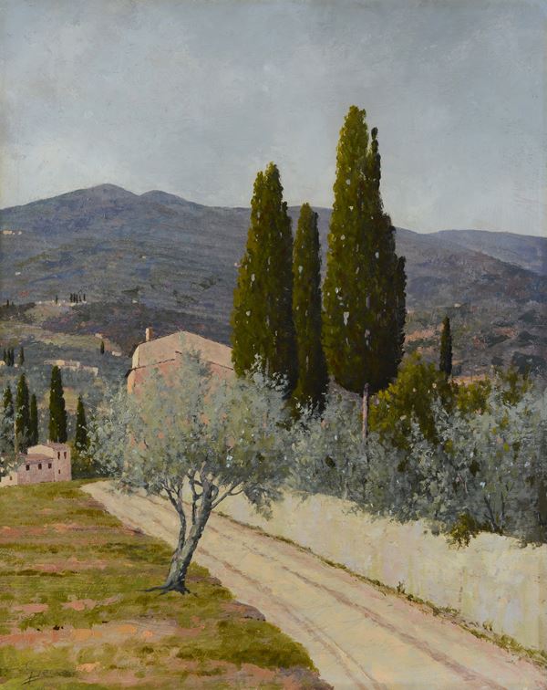 Giacomo Delcroix - Paesaggio fiorentino
