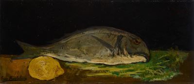 Natura Morta con Pesce e Limone