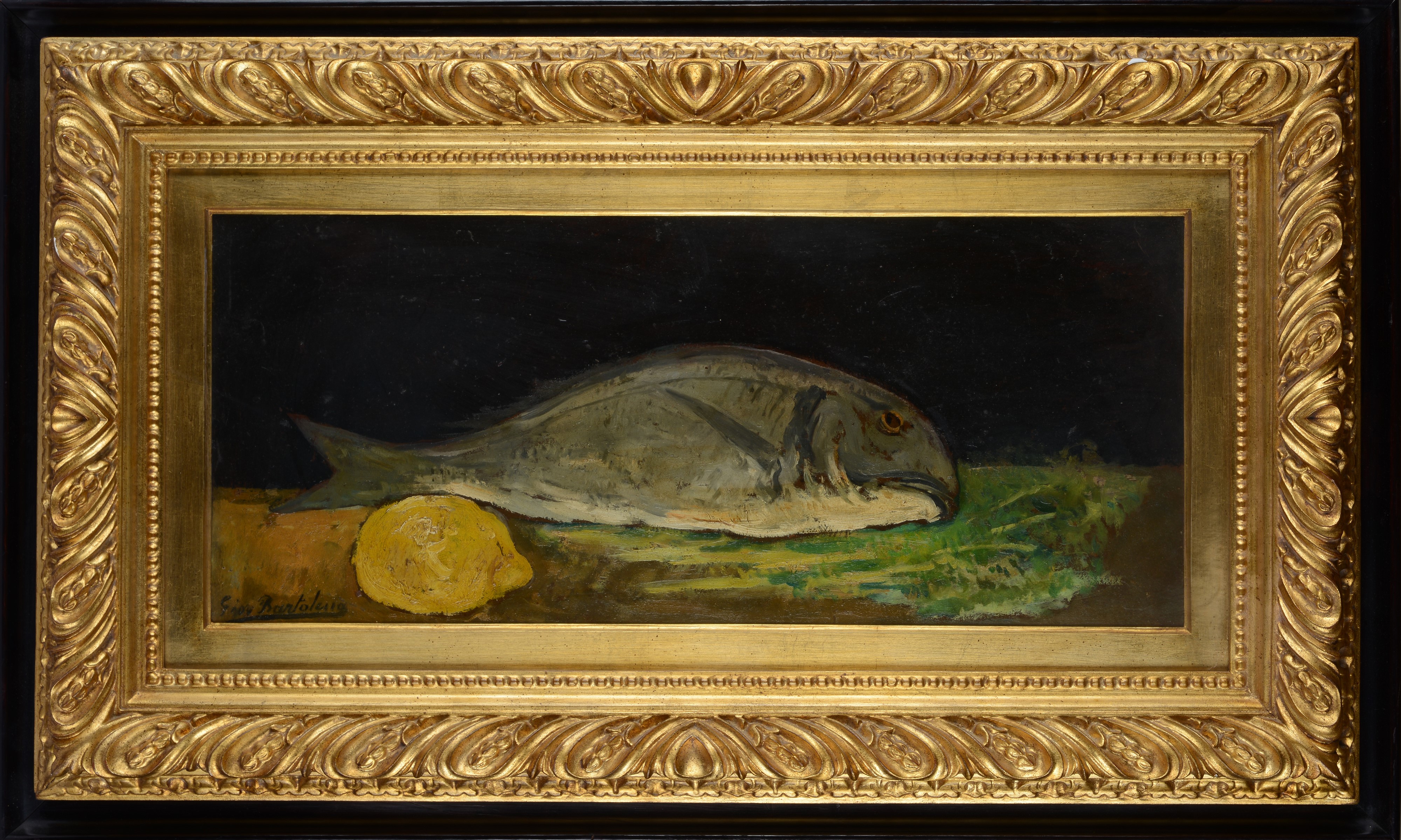 Giovanni Bartolena - Natura Morta con Pesce e Limone