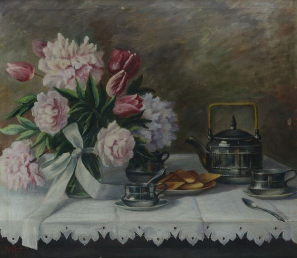 Anonimo, XIX sec. - Still life