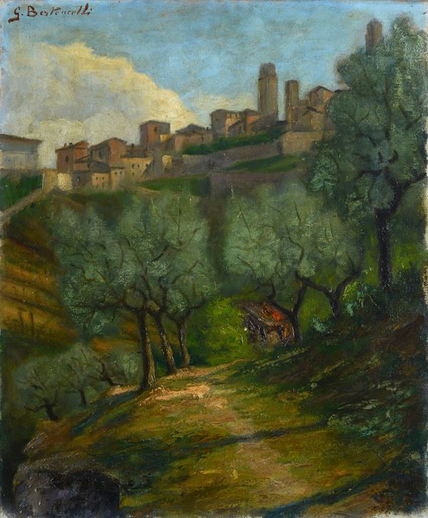 Giulio Bertoncelli - Veduta di San Gimignano