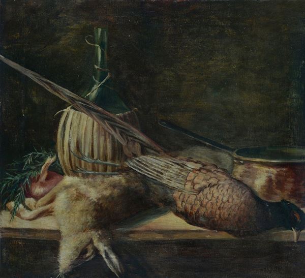 Anonimo, XIX - XX sec. - Still life with game