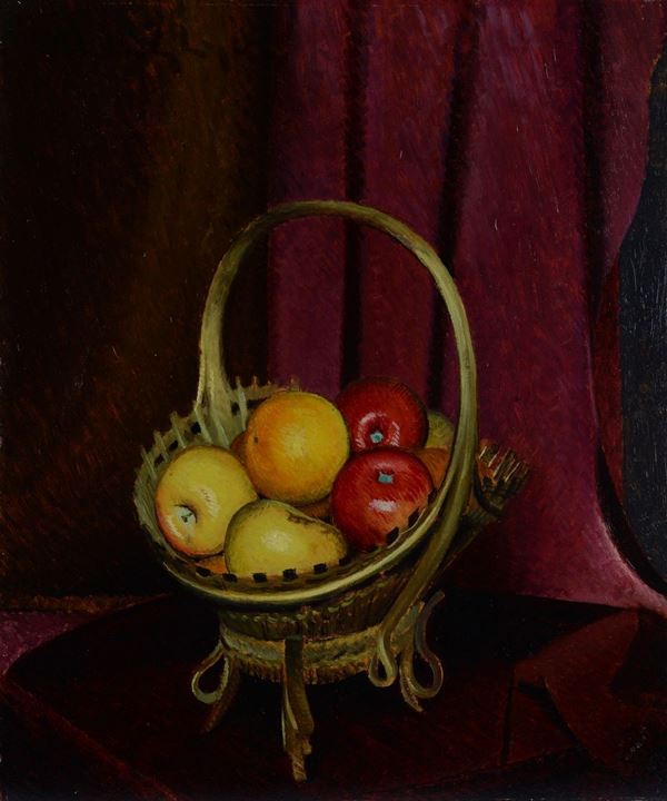 Valentino Ghiglia - Fruttiera con mele