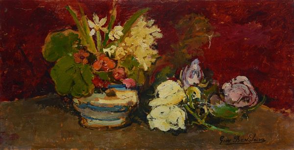 Giovanni Bartolena - Giglio e rose