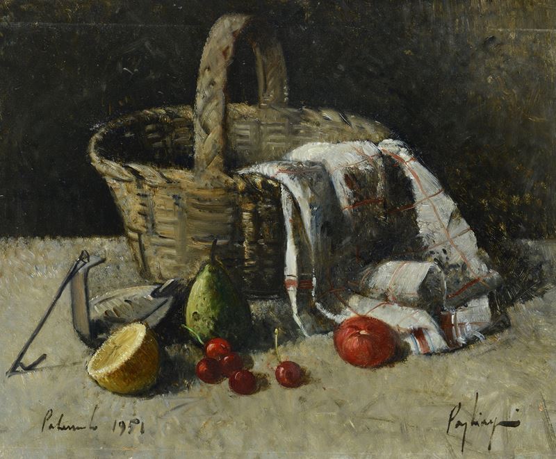 Francesco Pagliazzi - Natura Morta con Cesto
