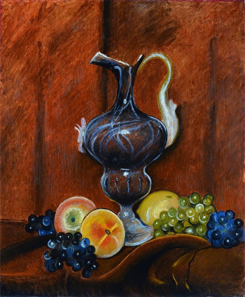 Valentino Ghiglia - Brocca e Frutta