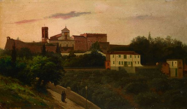 Anonimo, XIX - XX sec. - Veduta di San Miniato al Monte