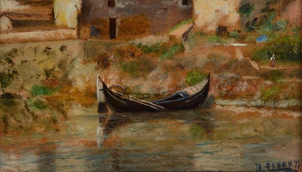 Domenico Pesenti - Barca ormeggiata