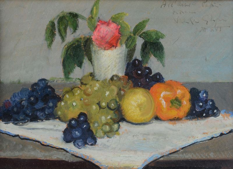 Valentino Ghiglia - Natura Morta con Frutta