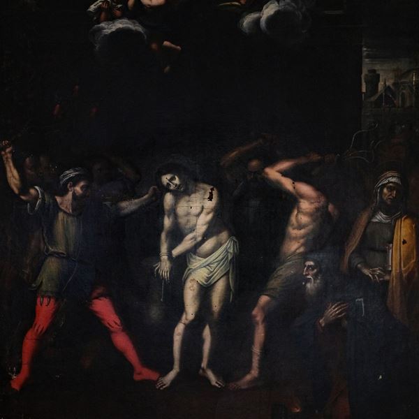 Scuola Italia Meridionale, prima met&#224; XVII sec. - Flagellation of Christ