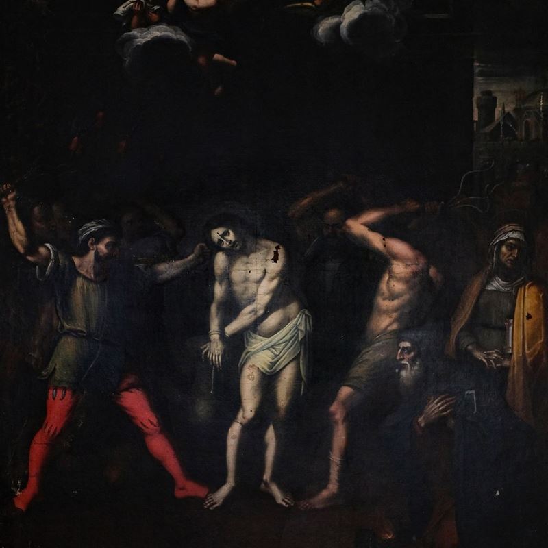 Scuola Italia Meridionale, Prima Metà XVII Sec. - Flagellazione di Cristo