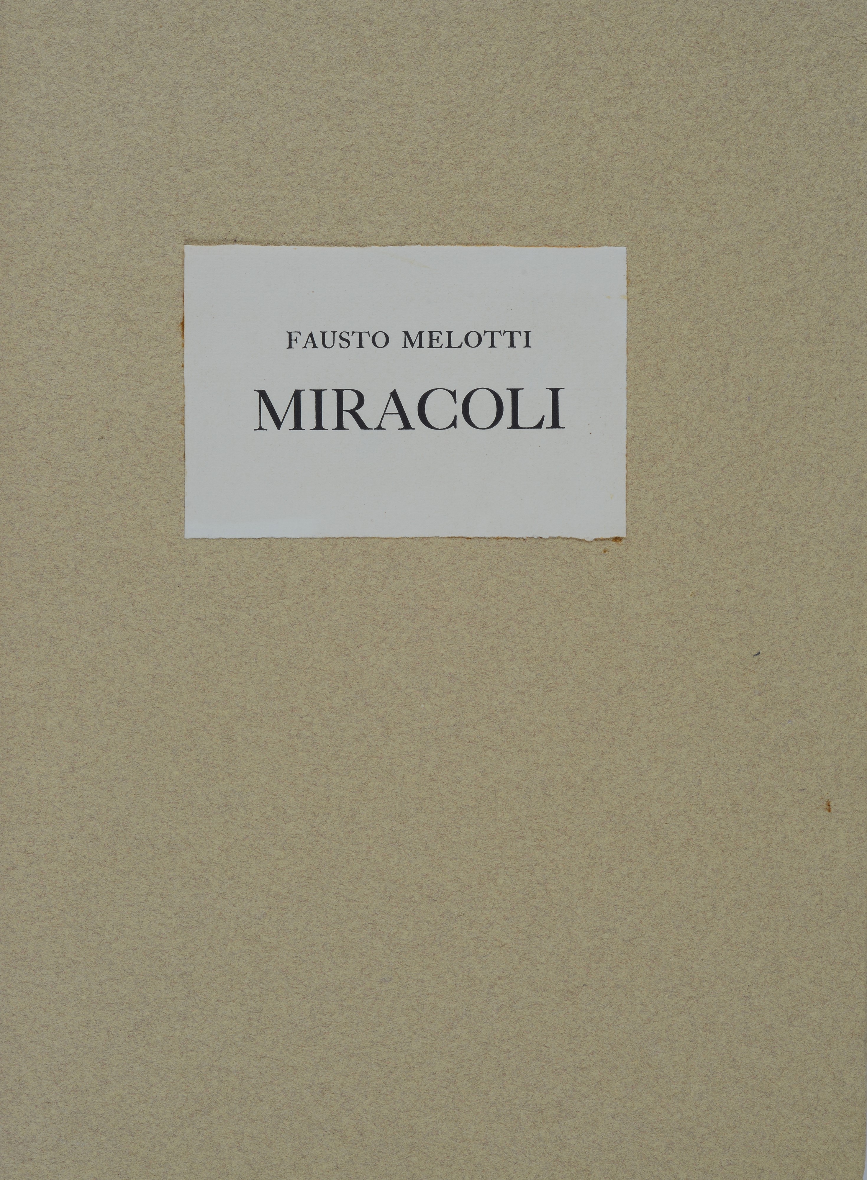 Fausto Melotti - Miracoli