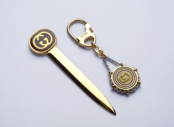 GUCCI : A paper clip and a key ring  - Auction ANTIQUES - Galleria Pananti Casa d'Aste