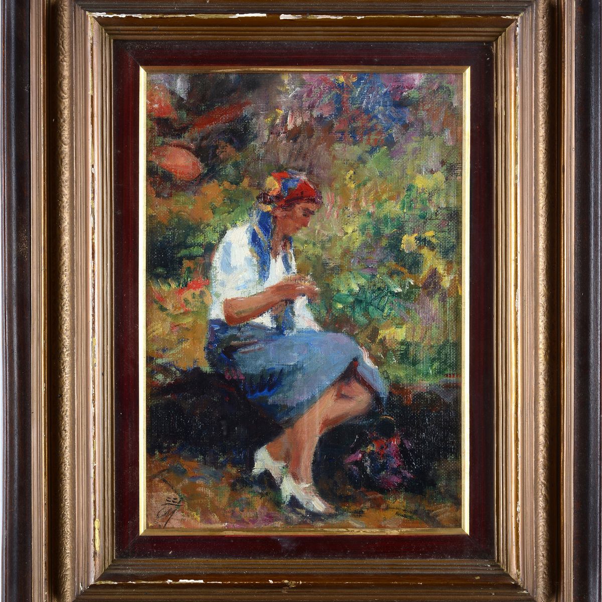 Corrado Michelozzi - Donna che Cuce