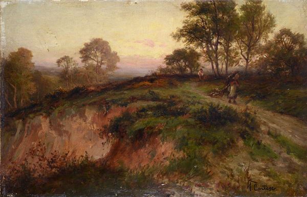 Federico Cortese - Landscape with Peasants