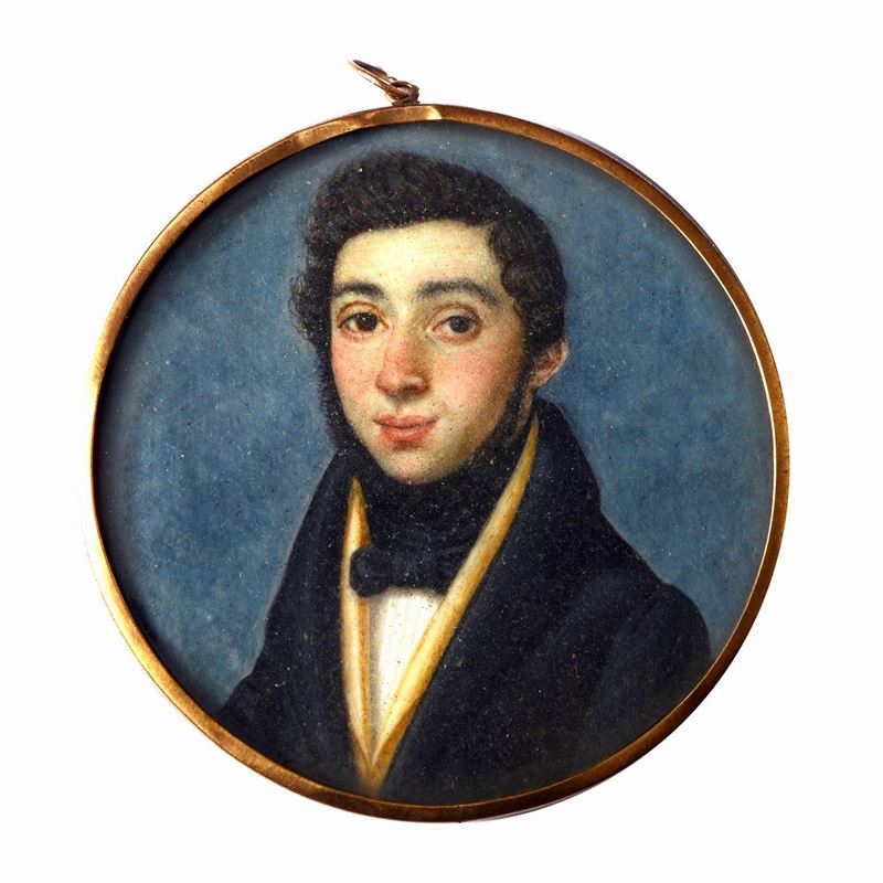 Anonimo, XIX Sec. - Ritratto di Giovane Uomo