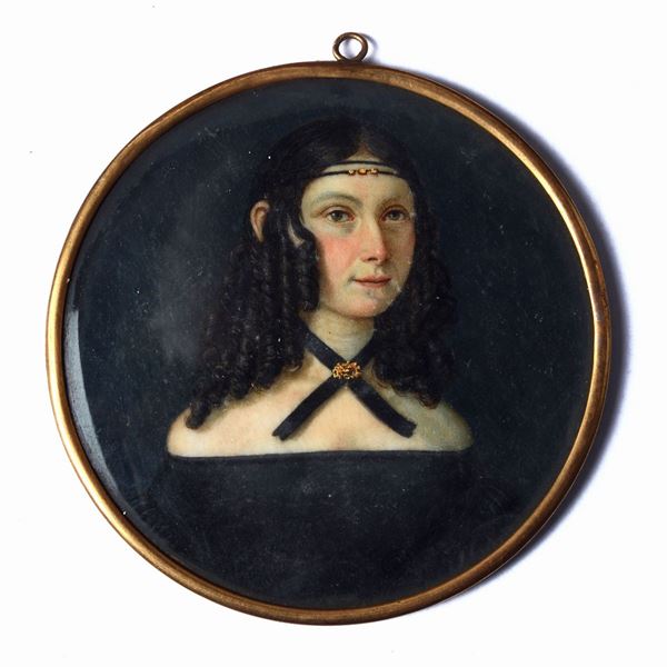 Anonimo, XIX sec. - Ritratto di ragazza