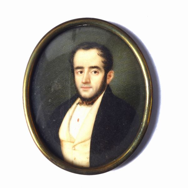 Anonimo, XIX sec. - Ritratto di nobiluomo