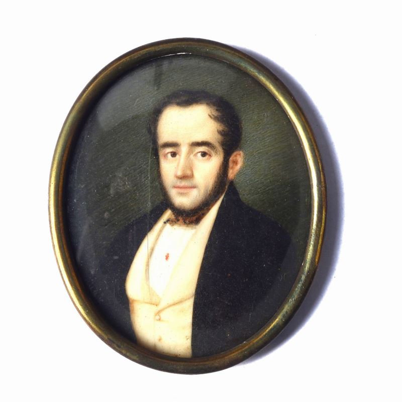 Anonimo, XIX Sec. - Ritratto di Nobiluomo