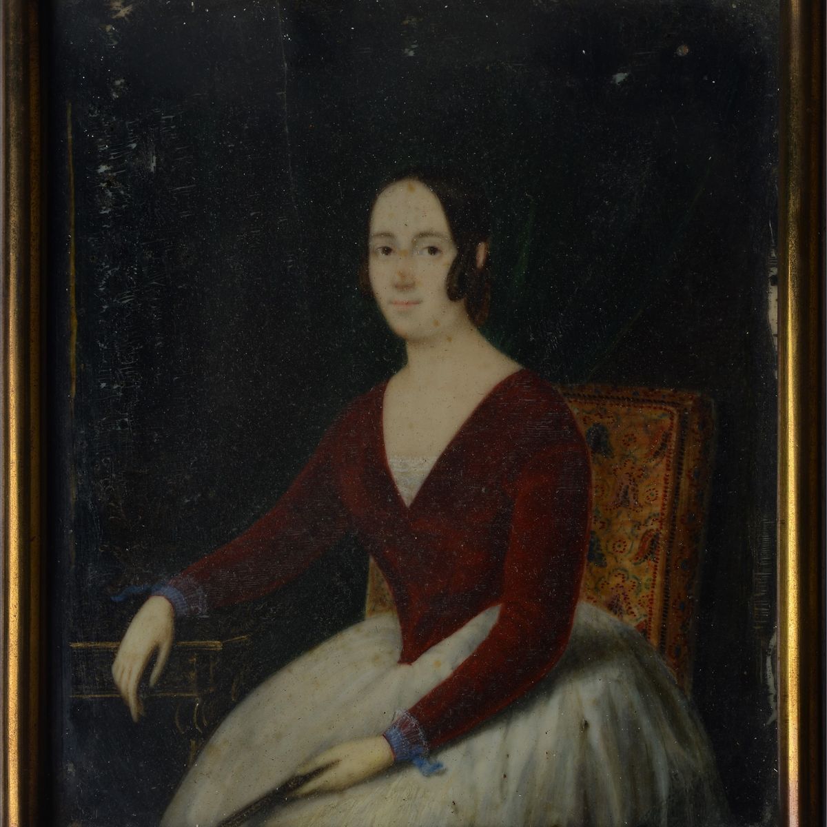 Anonimo, XIX Sec. - Ritratto di Donna Seduta