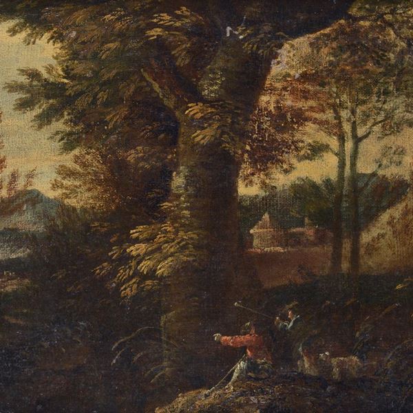 Scuola Olandese, XVIII sec. - Caccia
