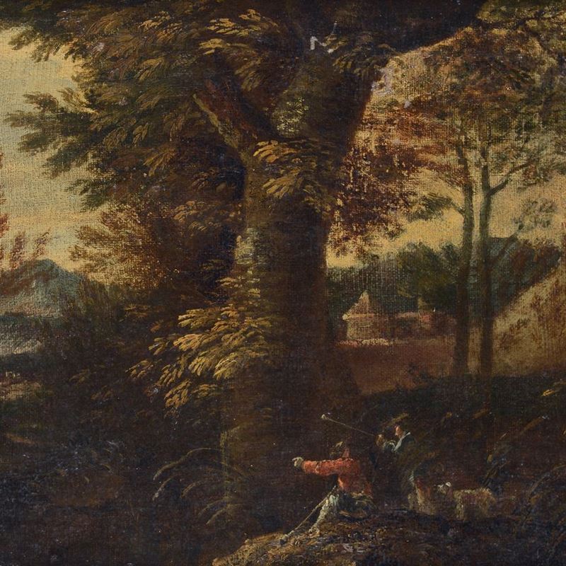 Scuola Olandese, XVIII Sec. - Caccia