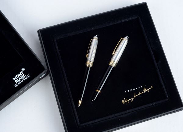 MONTBLANC - Una penna a sfera e una penna stilografica - Hommage à Mozart