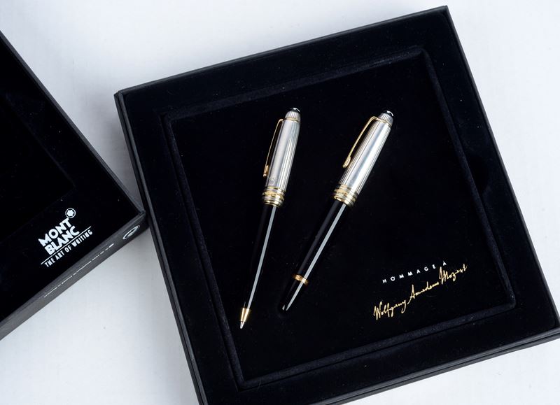 Montblanc - Una Penna a Sfera e una Penna Stilografica - Hommage À Mozart