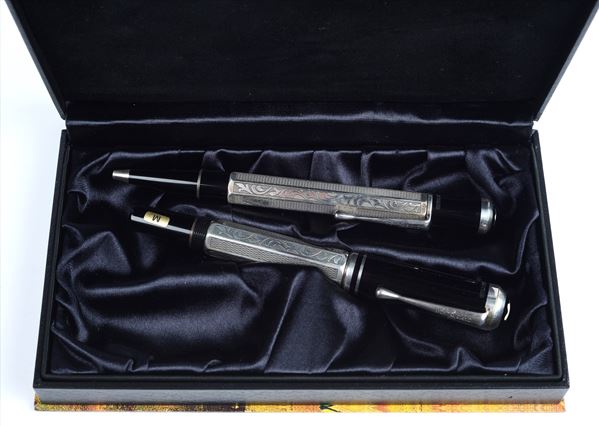 MONTBLANC - Una penna a sfera e una penna stilografica - serie Marcel Proust