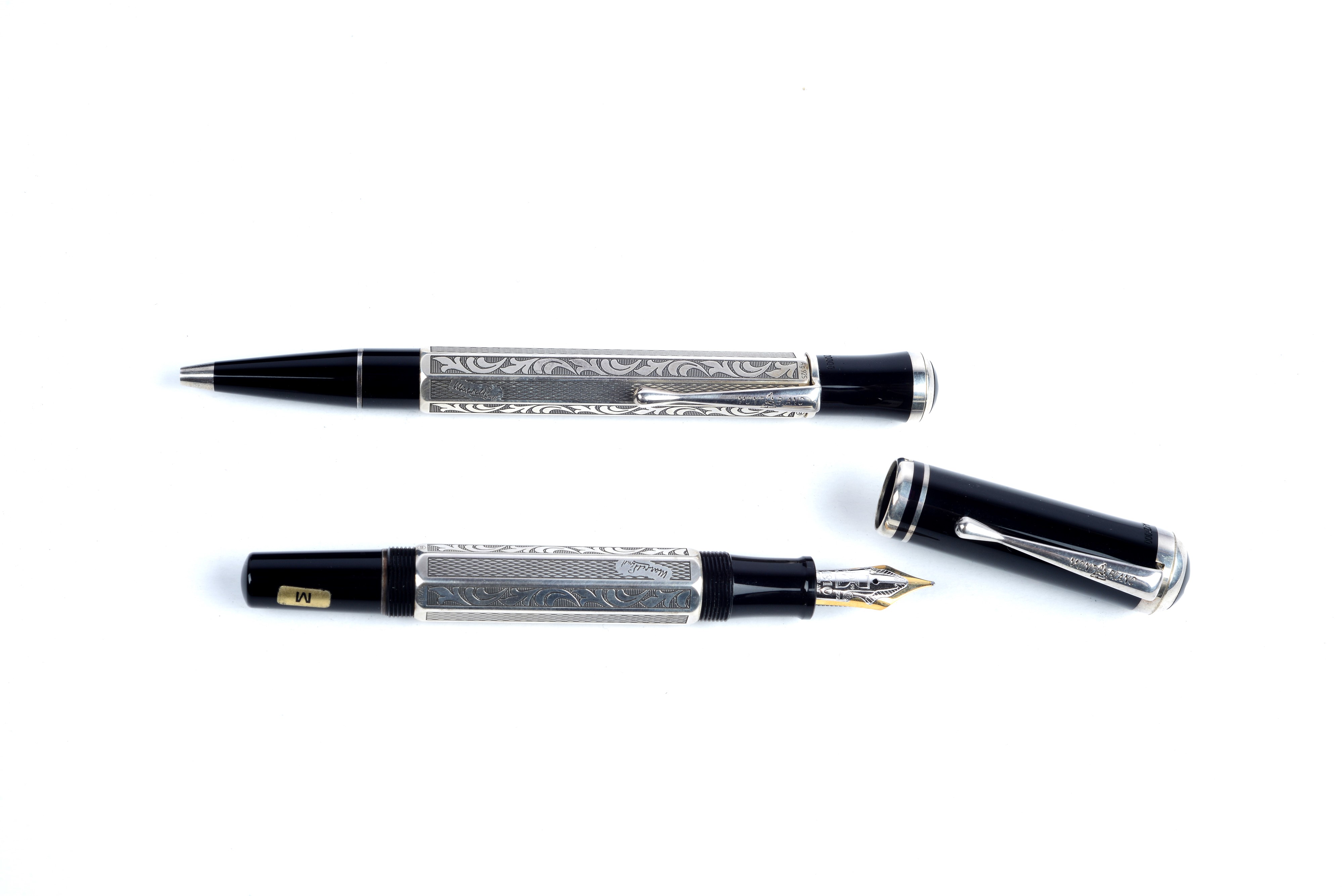 Montblanc - Una Penna a Sfera e una Penna Stilografica - Serie Marcel Proust