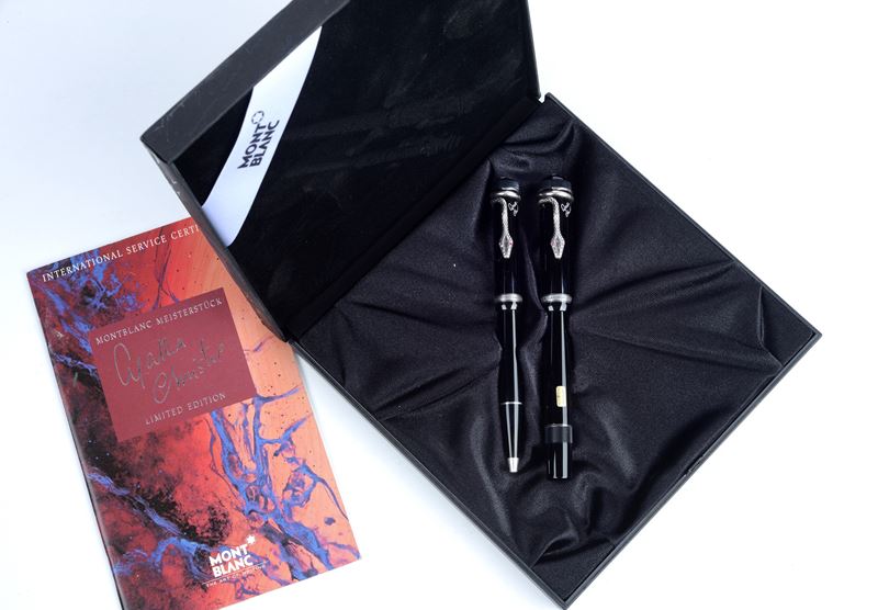 Montblanc - Una Penna a Sfera e una Penna Stilografica - Serie Agatha Cristie
