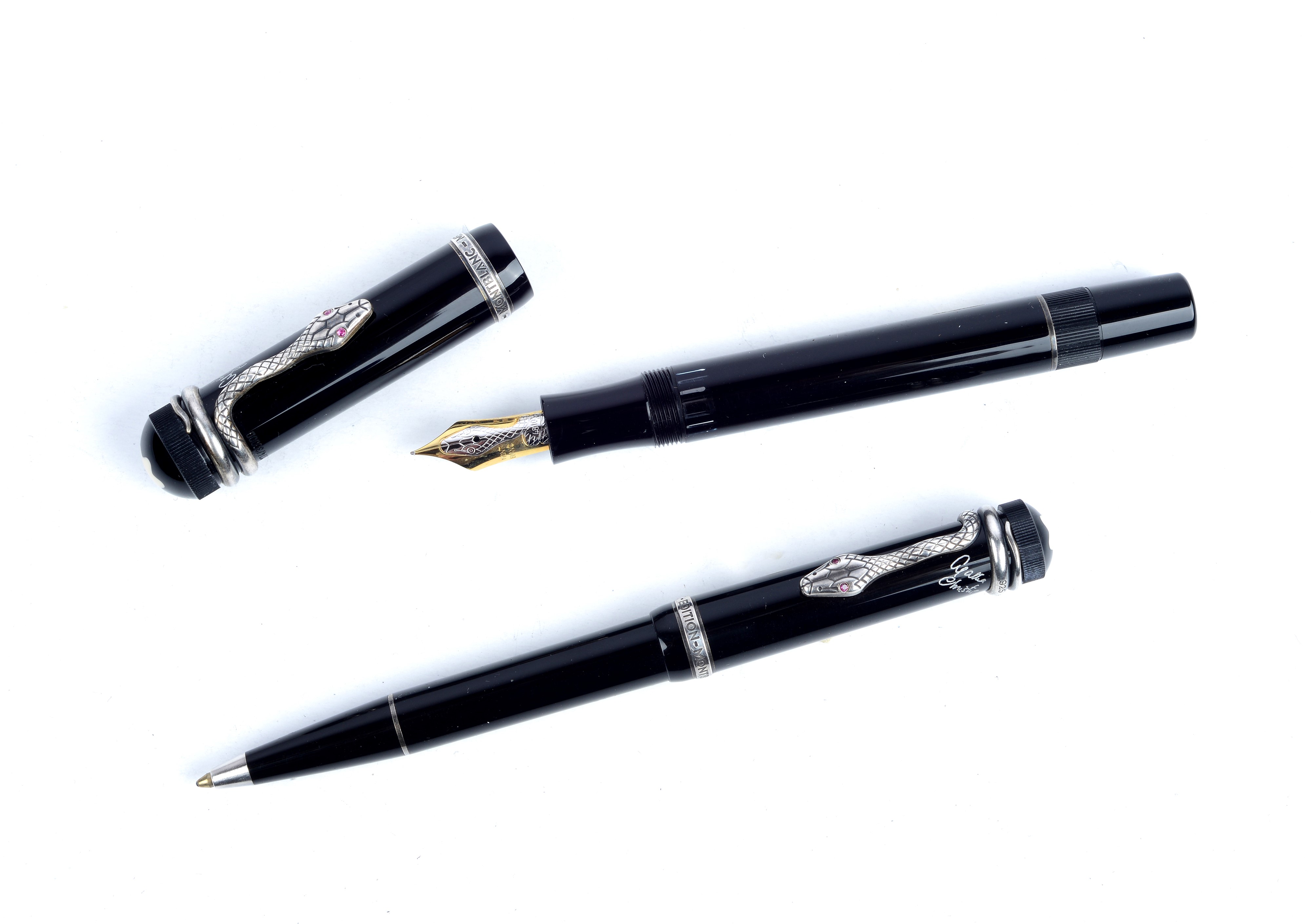 Montblanc - Una Penna a Sfera e una Penna Stilografica - Serie Agatha Cristie