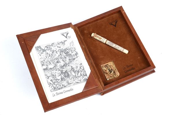 VISCONTI - Penna Stilografica Divina Commedia - oro rosa