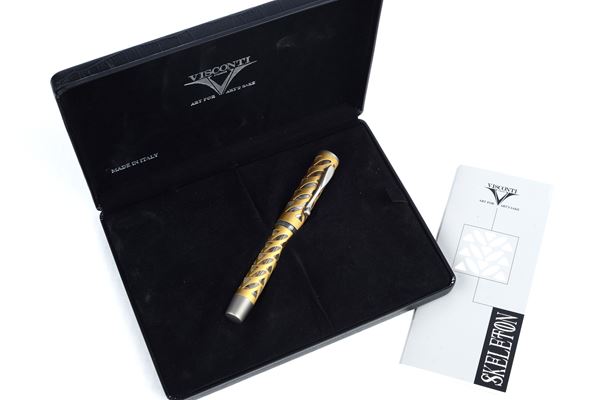 VISCONTI - Penna stilografica Skeleton - gold