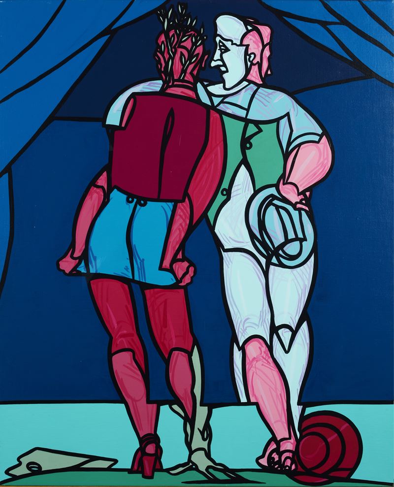 Valerio Adami - Apollo e Daphne
