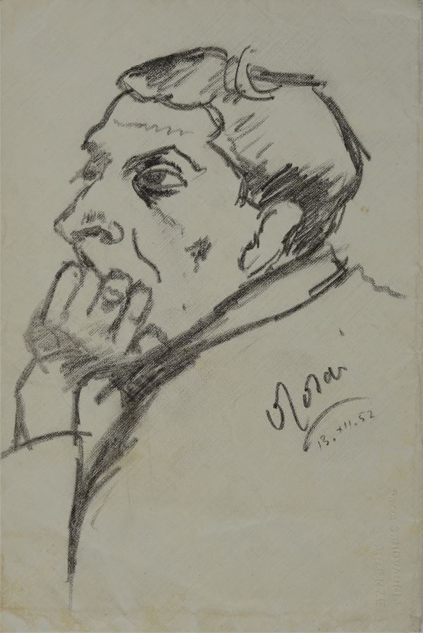 Ottone Rosai - Portrait of Silvio Loffredo 